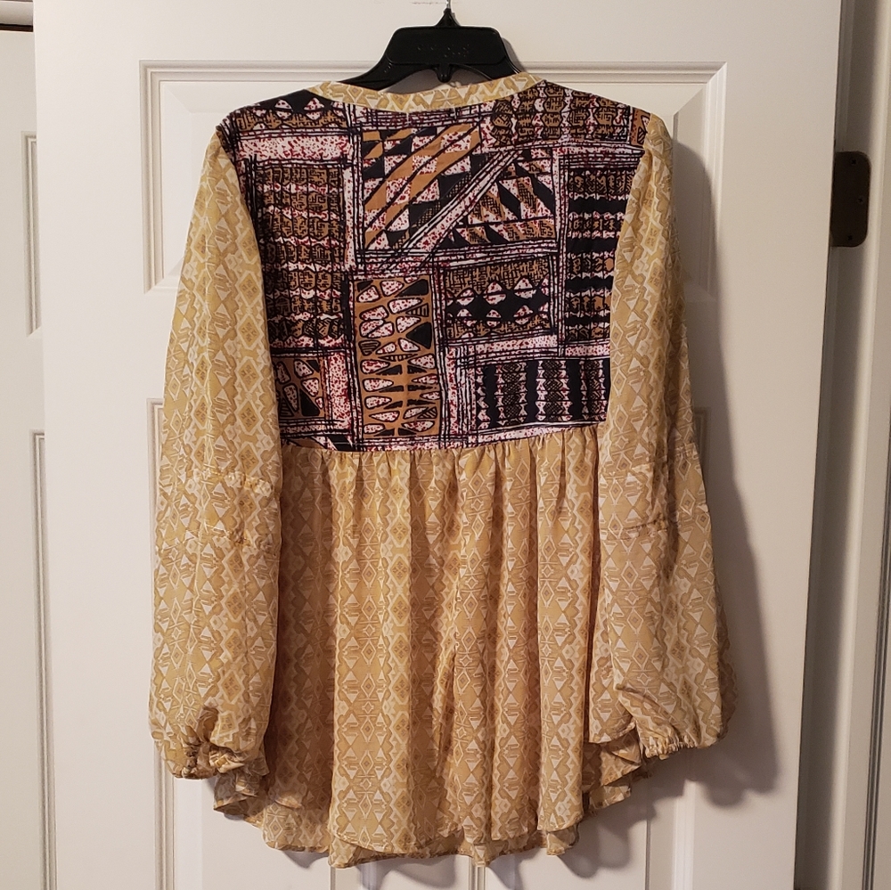 Mixed Pattern Blouse - image 7